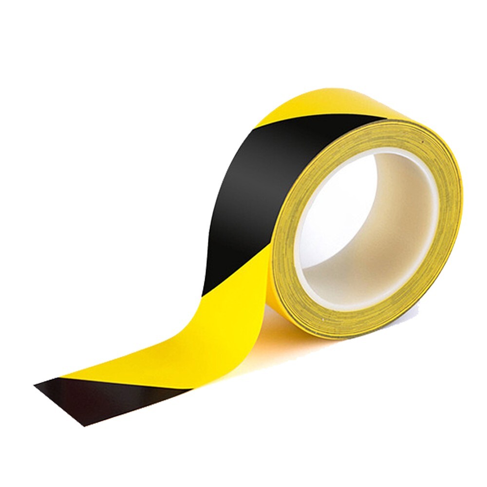 2”x110’ Yellow and Black Hazard Marking Safety Vinyl Floor Tape 6Mil 36yd