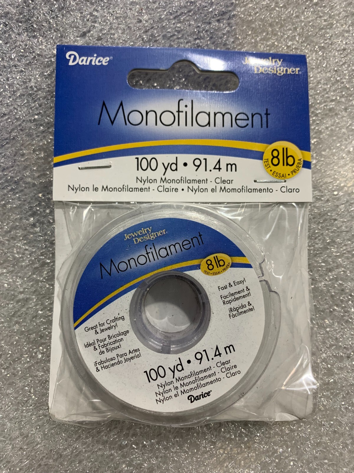 Darice Jewlery Designer 6 Rolls 8 lb Monofilament 100 yd