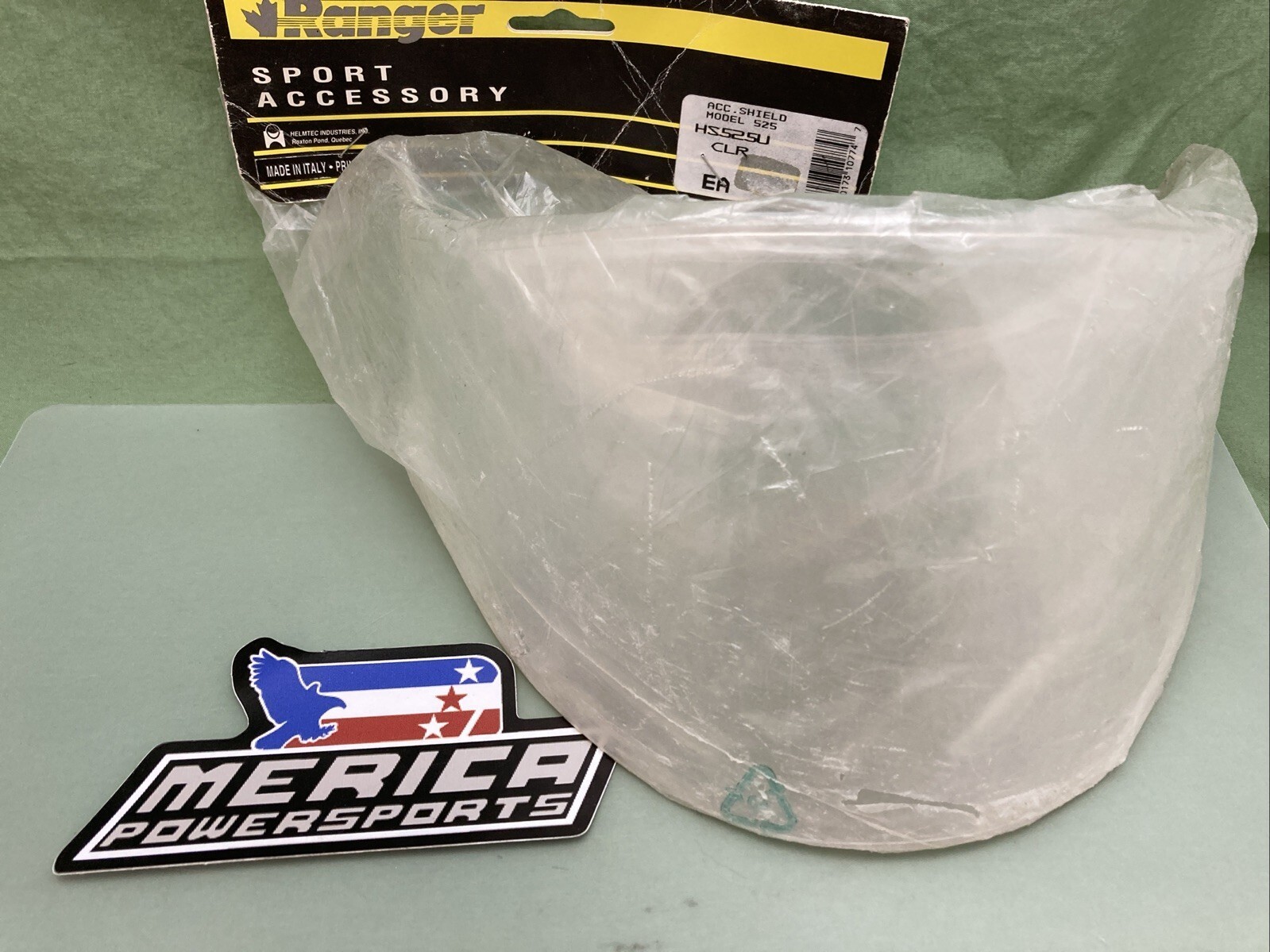 NEW GENUINE RANGER 525 HS525U HELMET SHIELD CLEAR VINTAGE NOS CLR