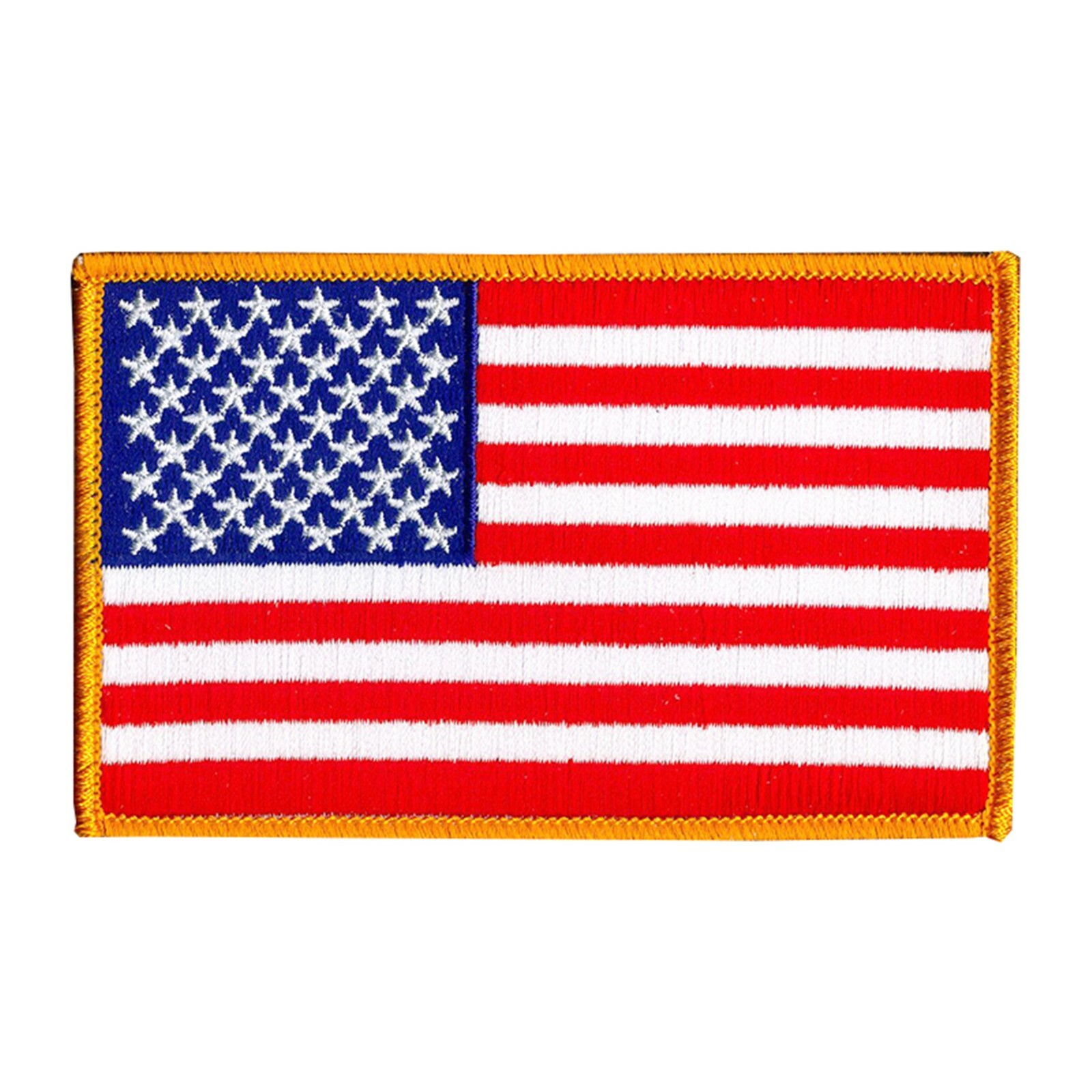 US American Flag Patch (Standard) MED 4" X 2.5" Hook and Look Backing - ODA, SF