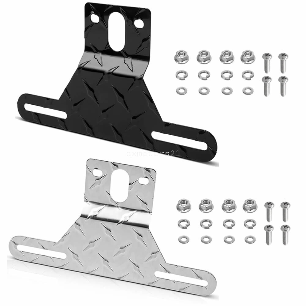 License Plate Light Bracket with Screw Mounting Kit RV Trailer Camper Motorhome