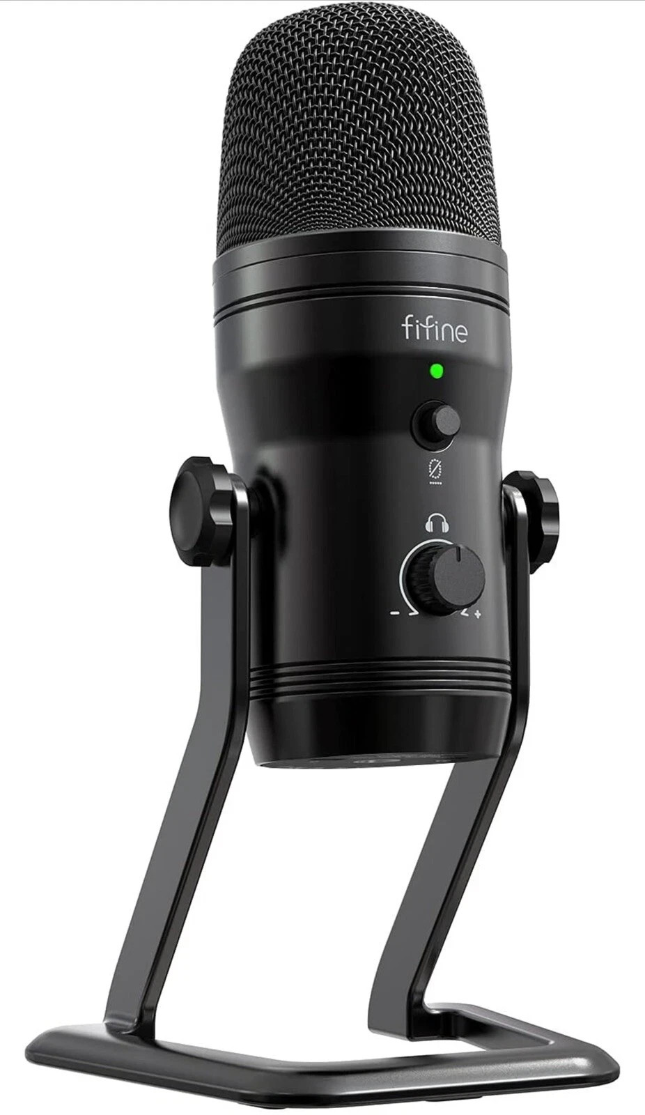FIFINE USB Studio Recording Microphone Computer Podcast Mic for PC, PS4
