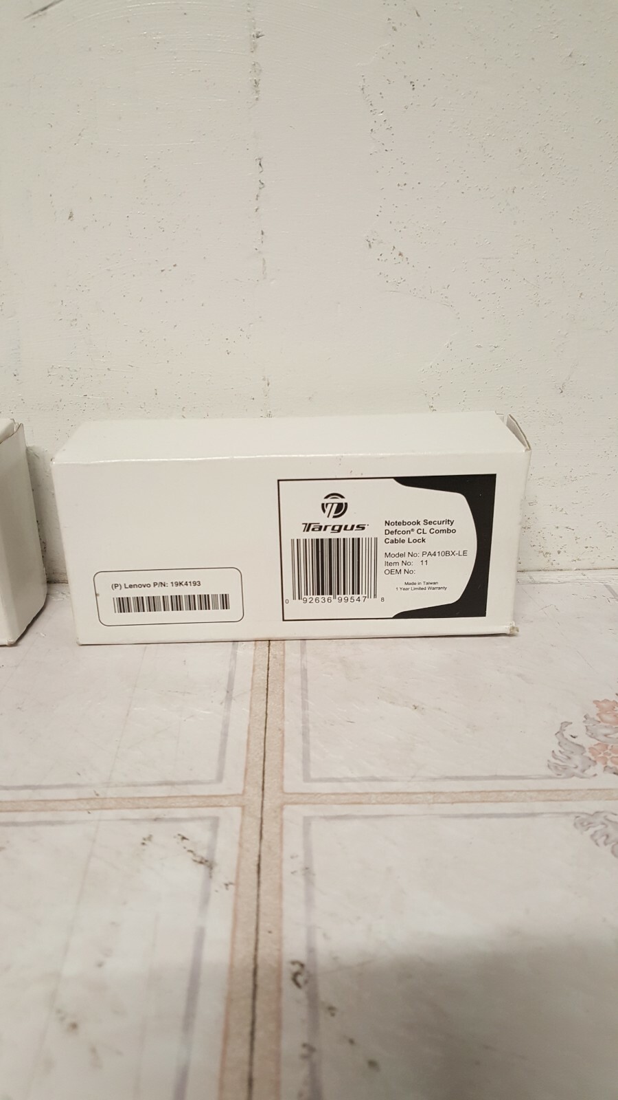 2X Targus Notebook Security Defcon CL Combo Cable Lock w/Base Plate PA410BX-LE