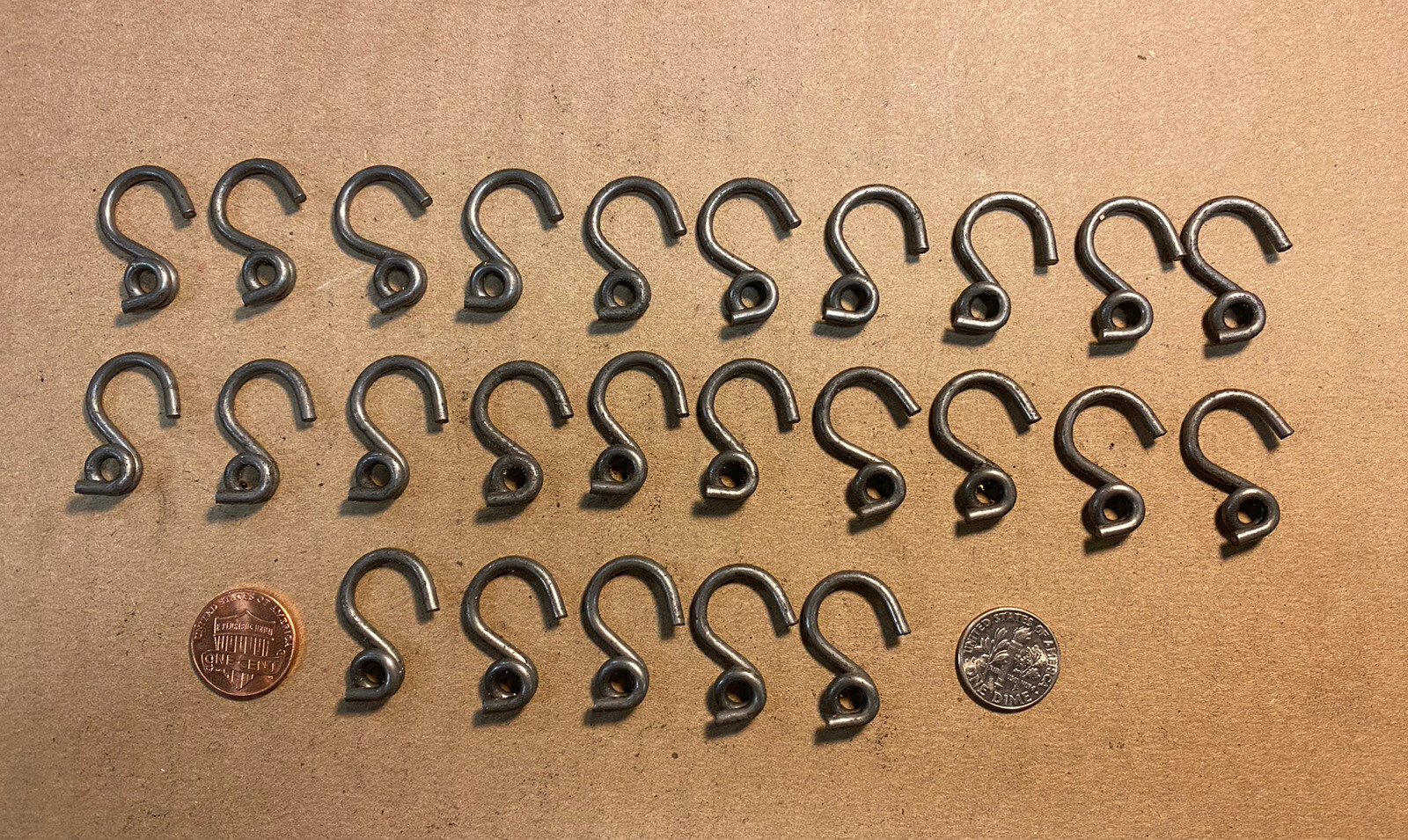 .100” Wire Hooks Lot Of 25
