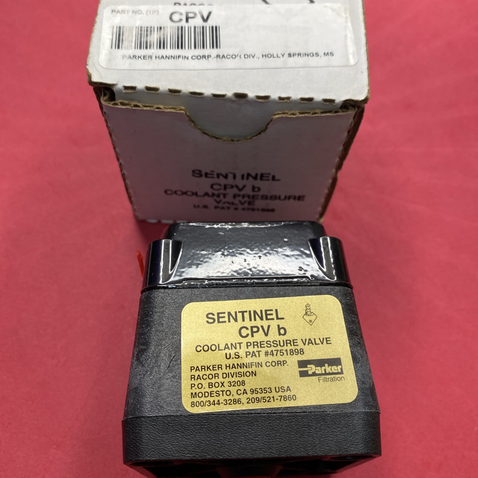 CPV  PARKER SENTINEL COOLANT PRESSURE VALVE