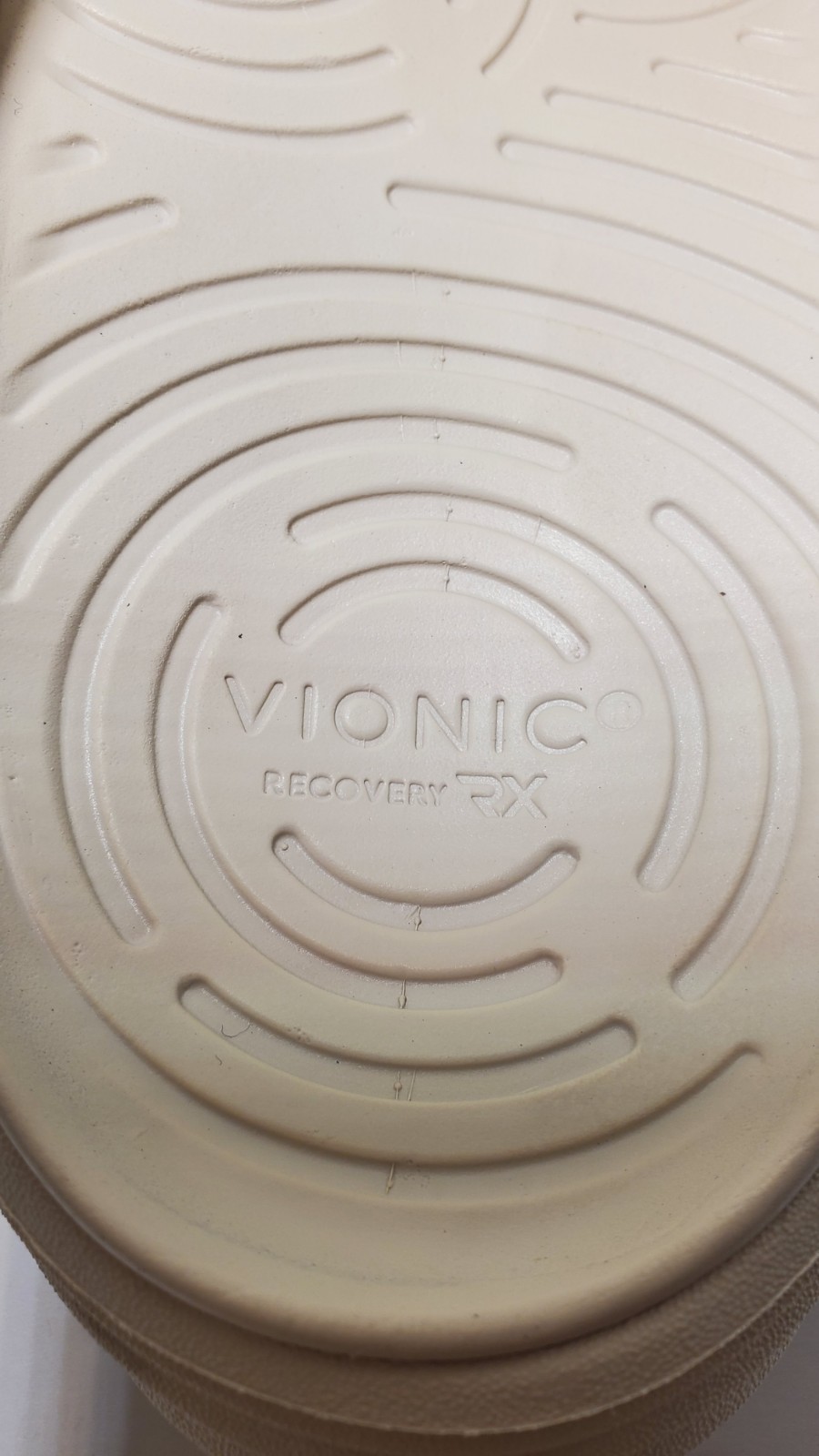 Vionic Tide RX Unisex Cushioned Orthotic Sandal Cream Size Men 9 Women 11