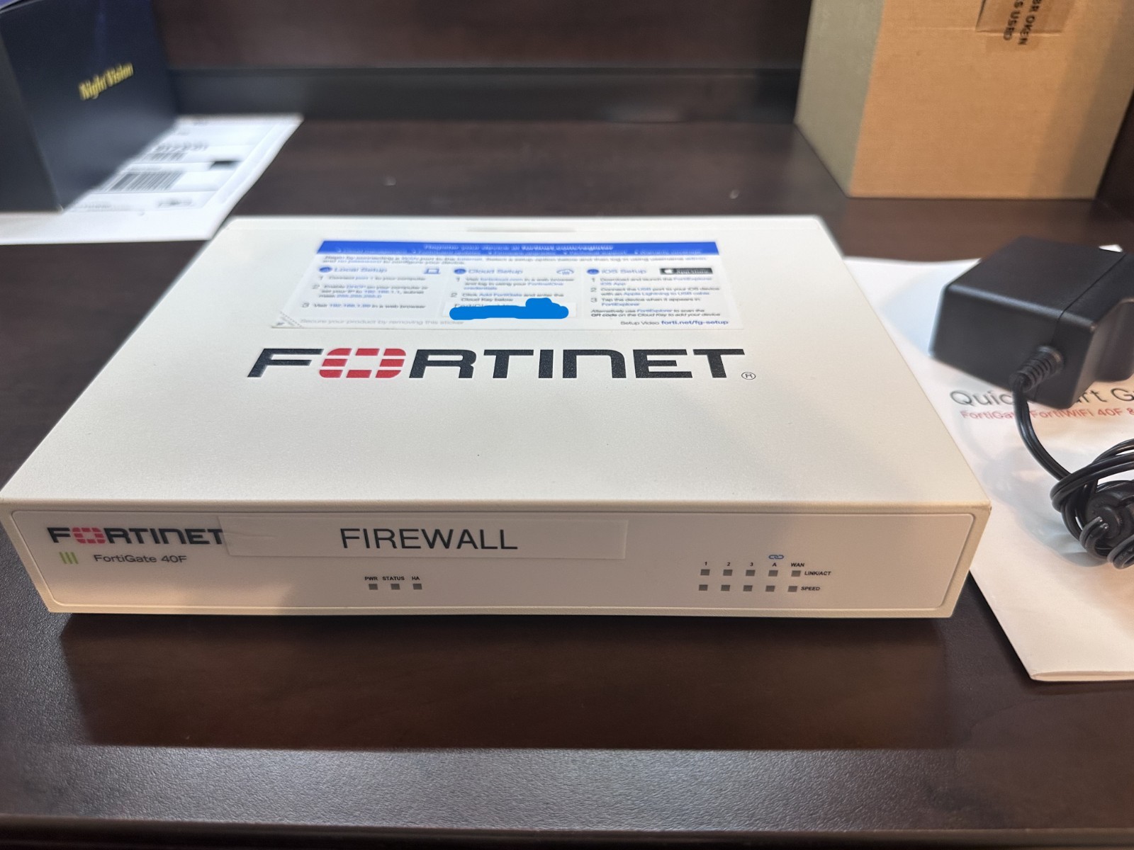 Fortinet FortiGate FG-40F Next Generation Firewall Factory Reset Tested Mint