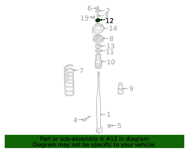 Genuine Mitsubishi Bushing MR554369