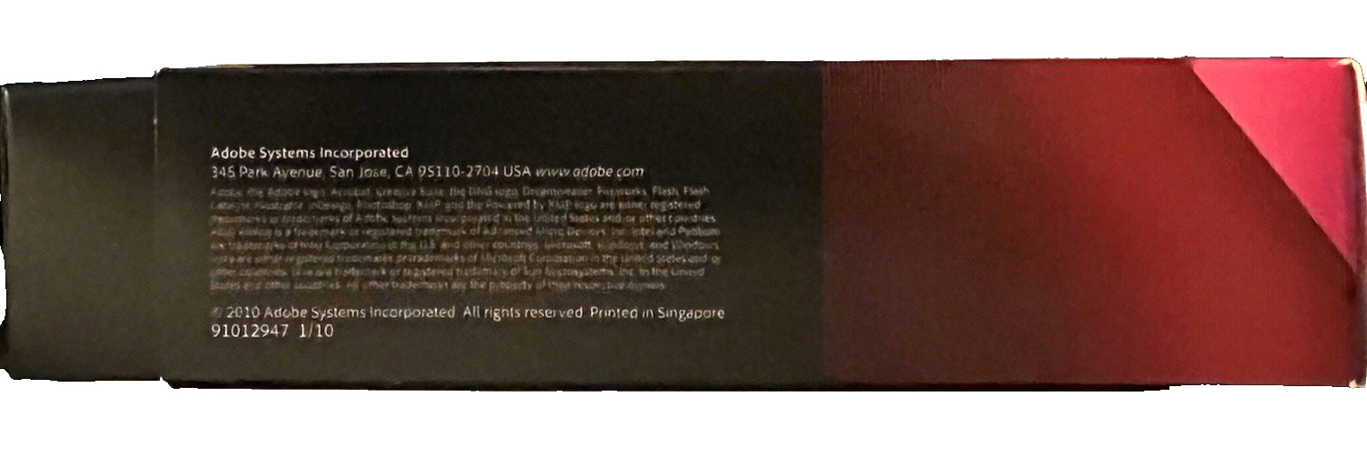 Adobe Creative Suite 5 Design Premium Windows CS5 Student & Teacher w/Serial No.