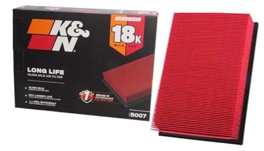 Engine Air Filter: Long Life 18,000 Mile Replacement Air Filter: Compatible