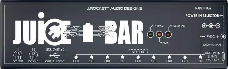 J. Rockett Audio Designs Juice Bar Power Distributor and Voltage Converter
