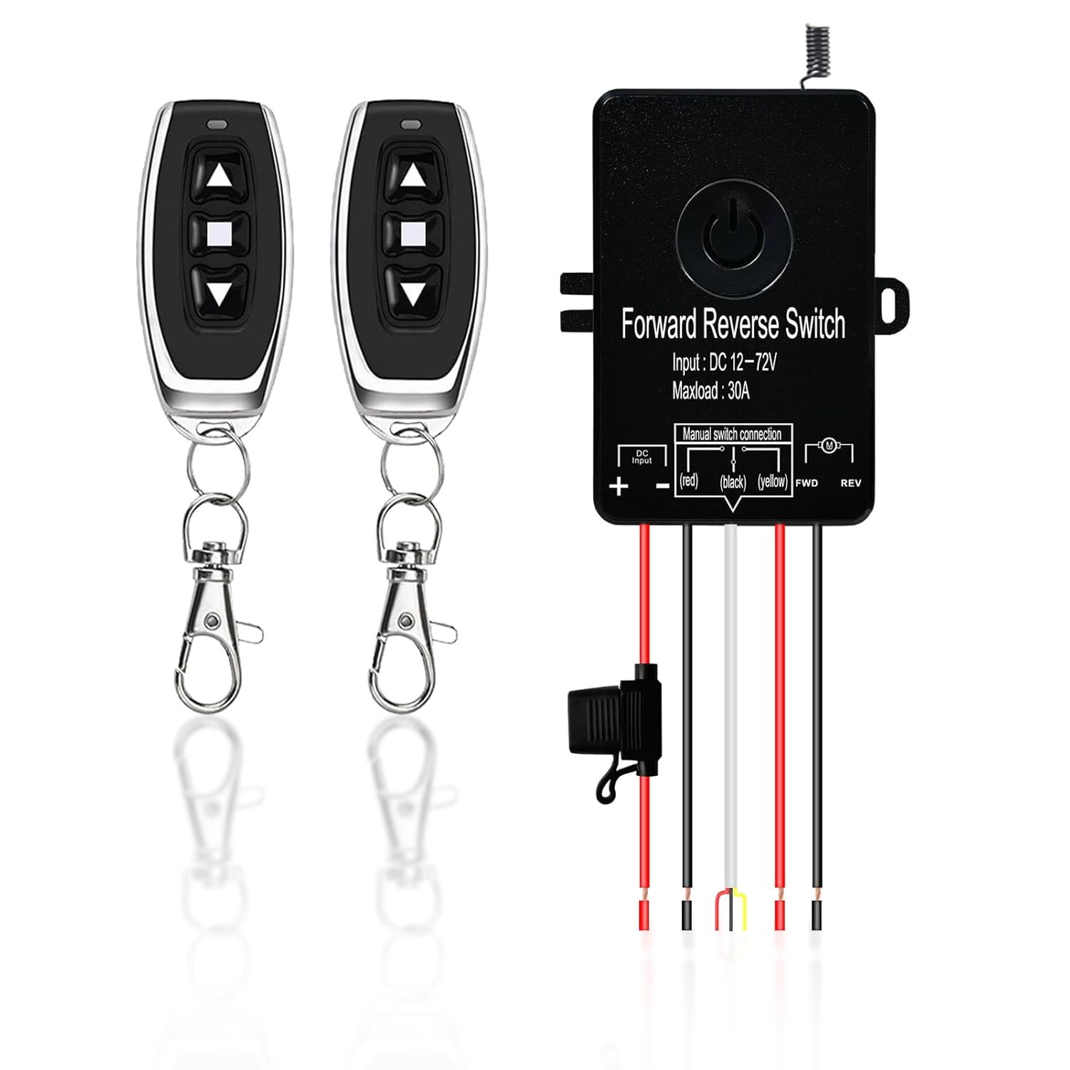 Waterproof Wireless Remote Forward Reverse Switch DC12V to 72V/30A-Linear Actuat