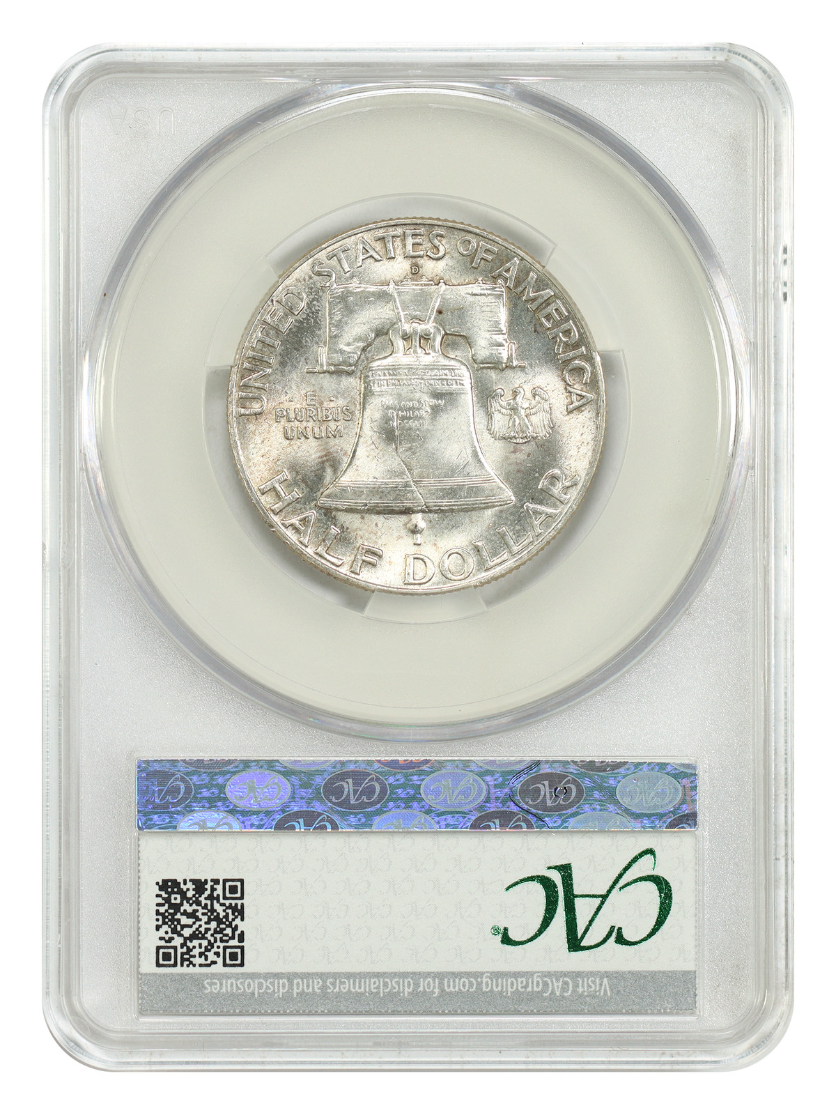 1949-D 50C CACG MS62 - Franklin Half Dollar