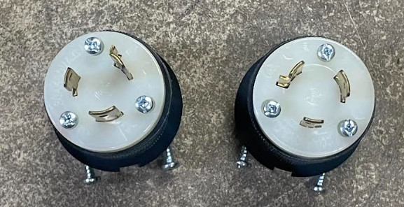 Hubbell Twist Locking Plug HBL2341 480v 20A 3 wire 2 pole