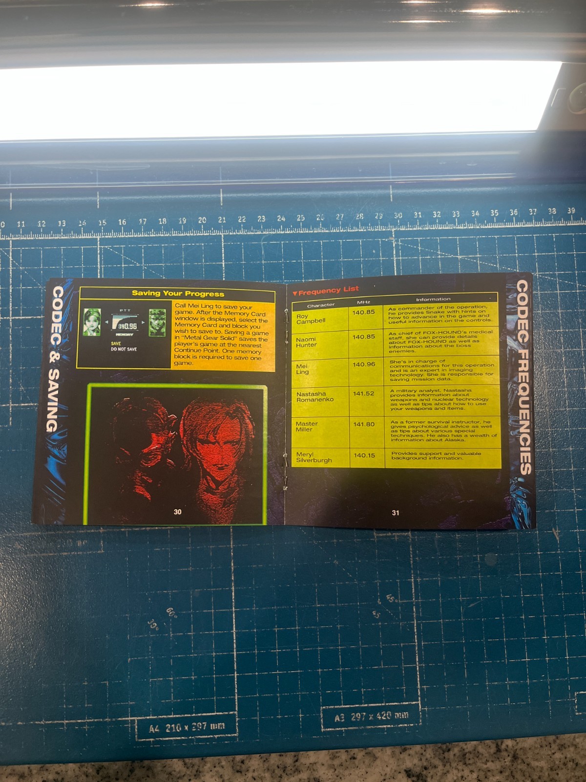 Replacement Manual for - Metal Gear Solid - Sony PS1 Instruction Booklet