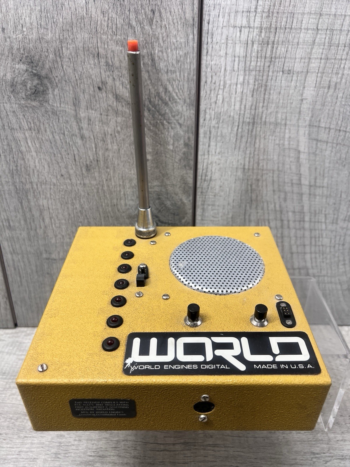 VTG  World Engines 72 MHz Frequency Scanner Untested Parts Or Repair