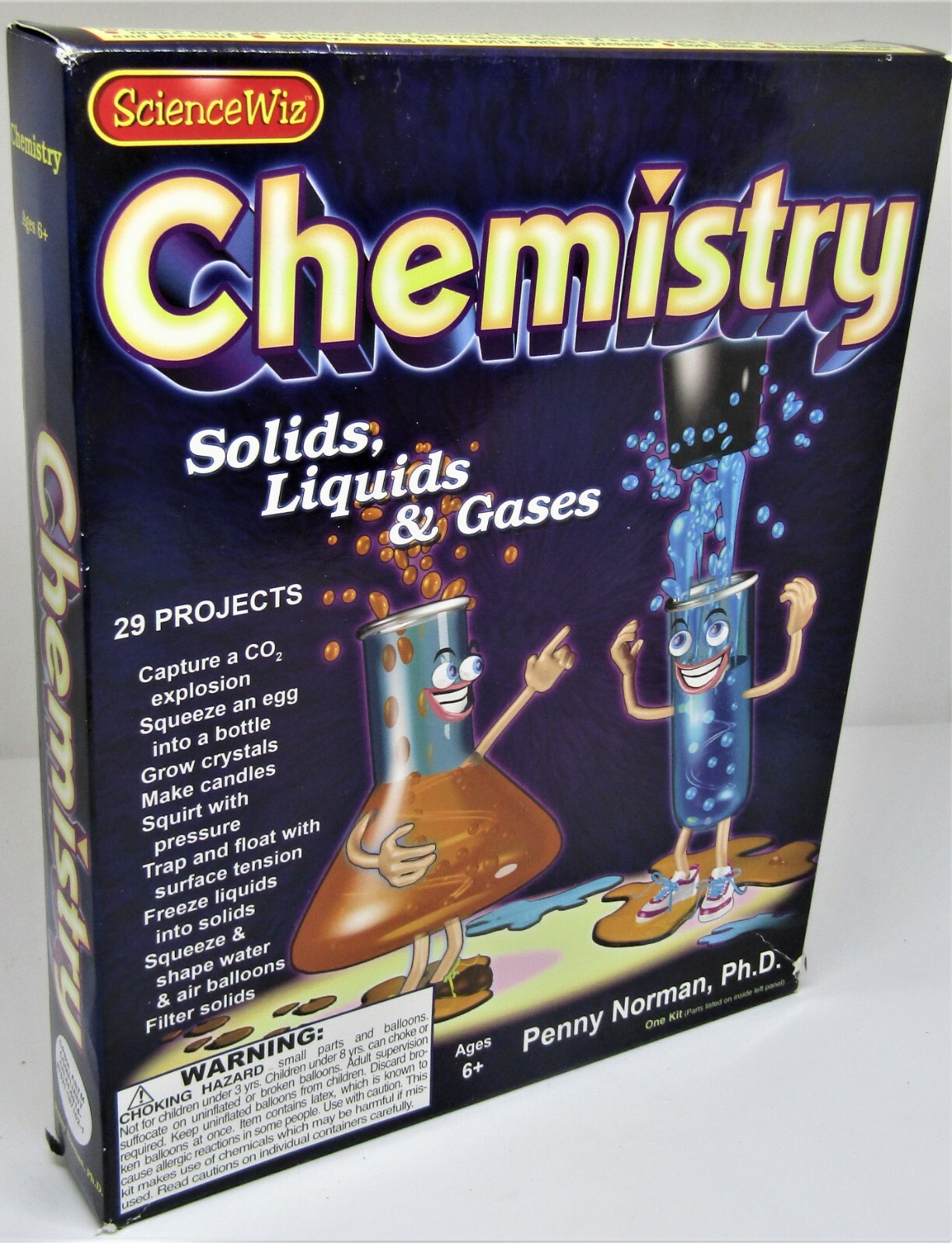 Science Wiz Chemistry Set Solids Liquids Gases Brand New In Unopened Box