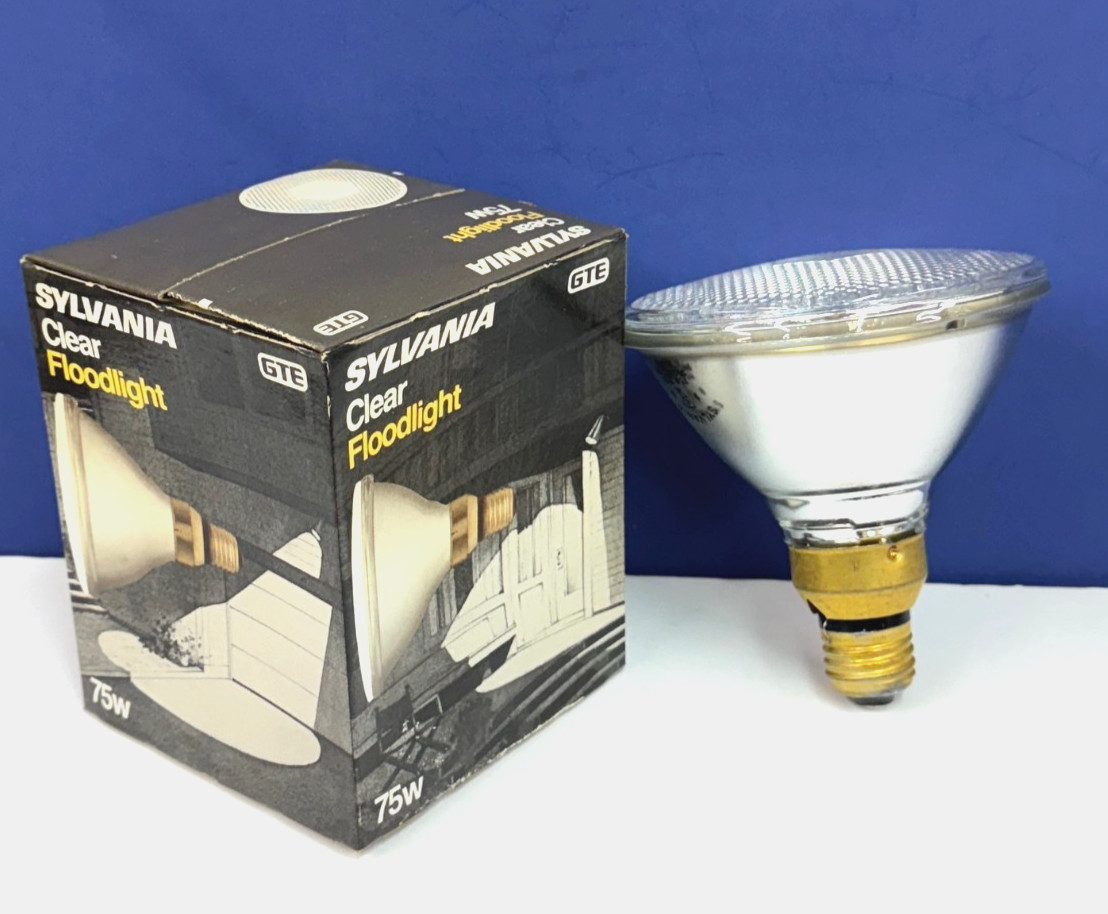 75PAR/FL 75W 120V Clear Floodlight Non-LED LIGHT BULB Lamp SYLVANIA 15518