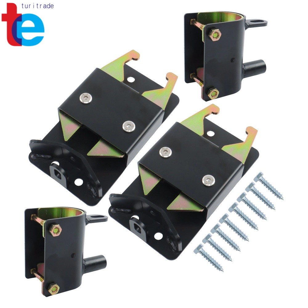 2PK Heavy Duty 2 Way Farm Gate Latch Metal Gate 2"–2 3/4" Post W/Mounting Screw