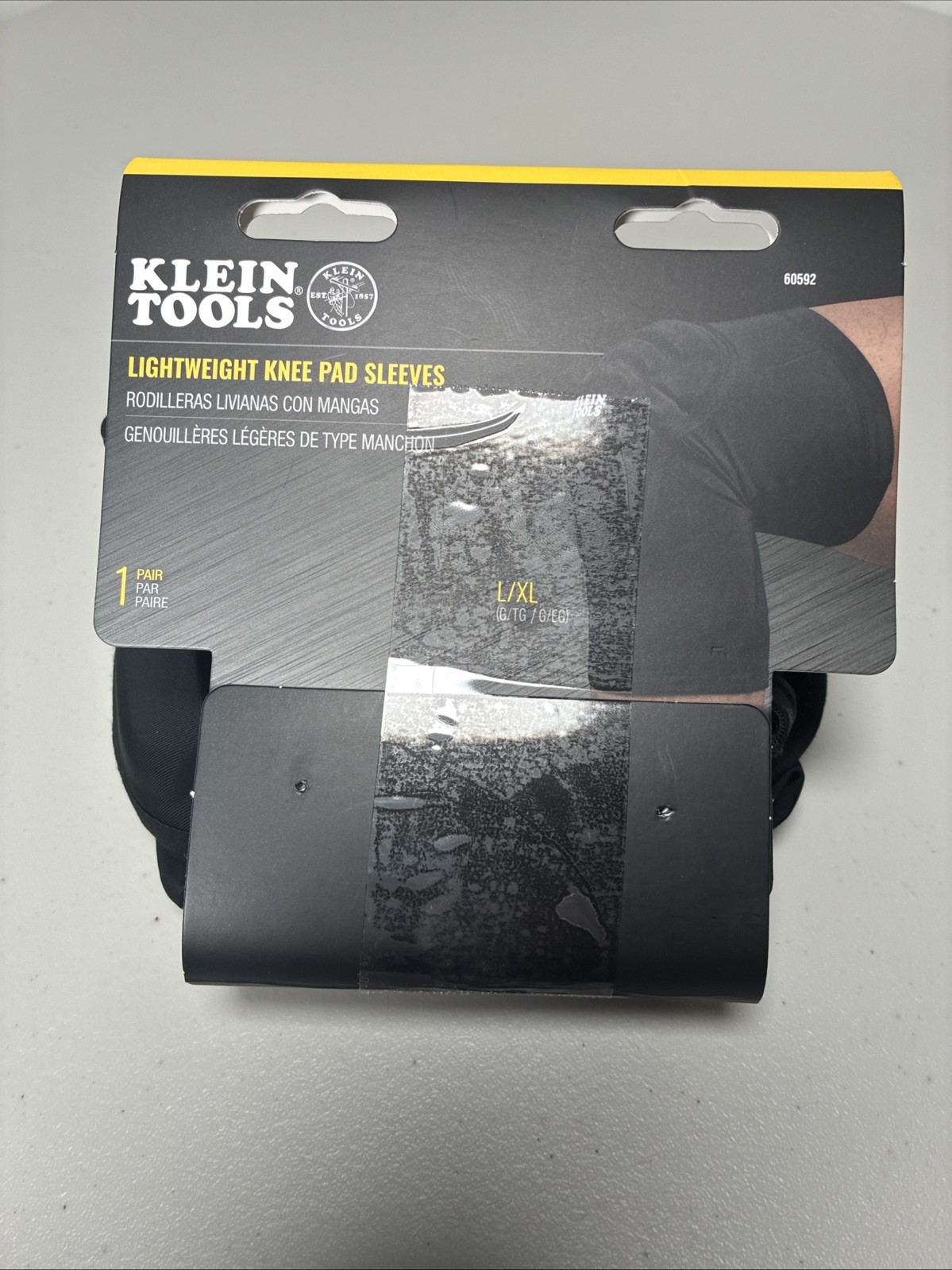 Klein Tools 60592 Lightweight Knee Pad Sleeves, L/XL