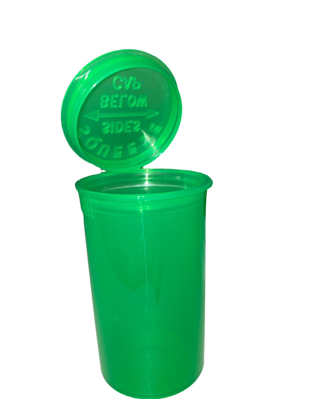 Evo Plastics - 19 Dram Pop Top Bottles - 720 Count Case - USA MADE - Mult Colors