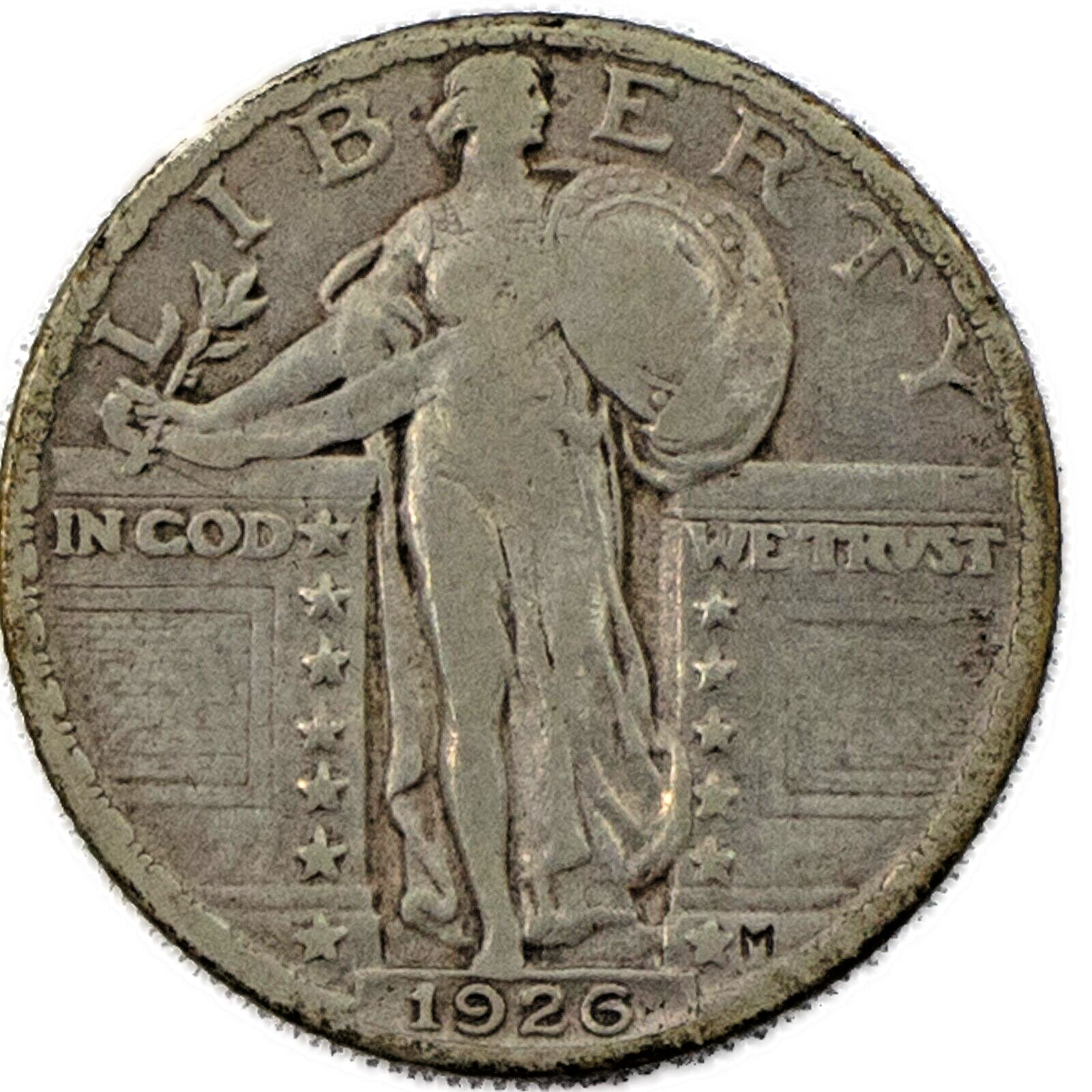 1926-P Standing Liberty Quarter 25C VF+ US Coin