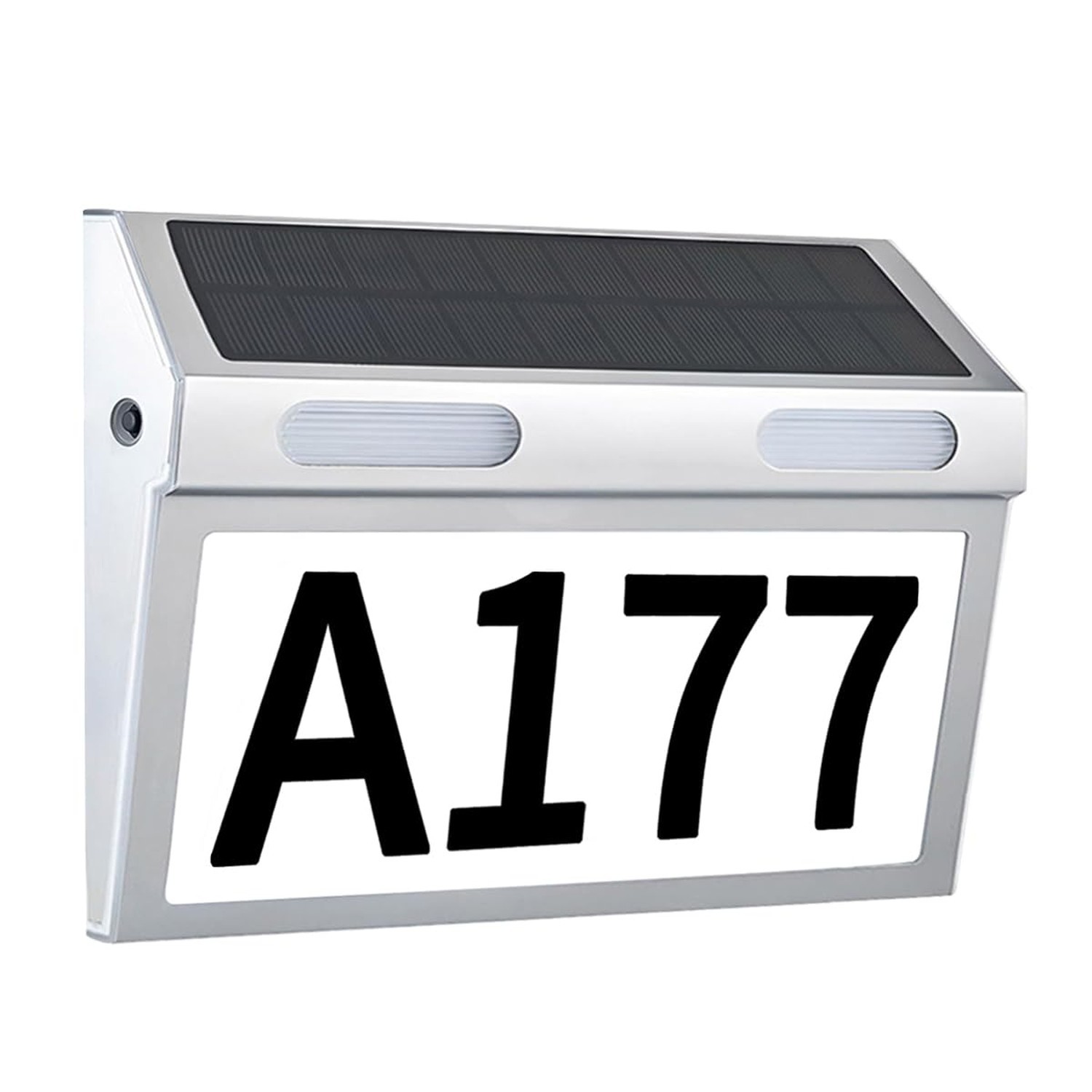 House Numbers for Outside, Solar House Number Solar Address Sign Stainless St...