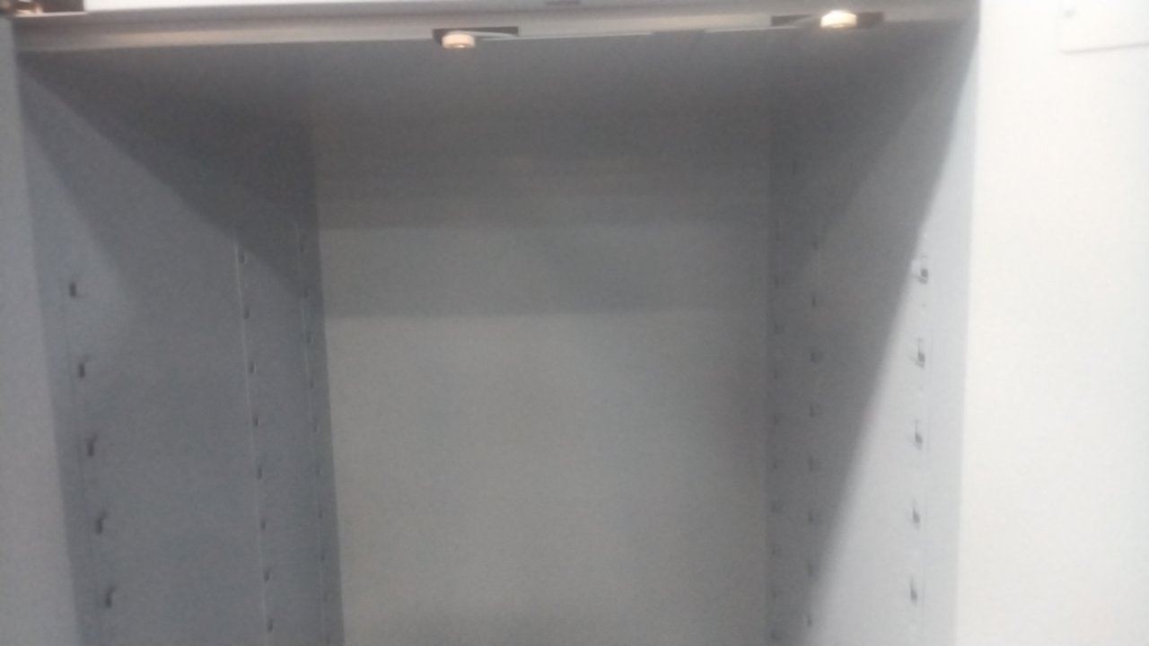 Justrite 896022 60 Gal Storage Capacity Blue Steel Corrosives Safety Cabinet