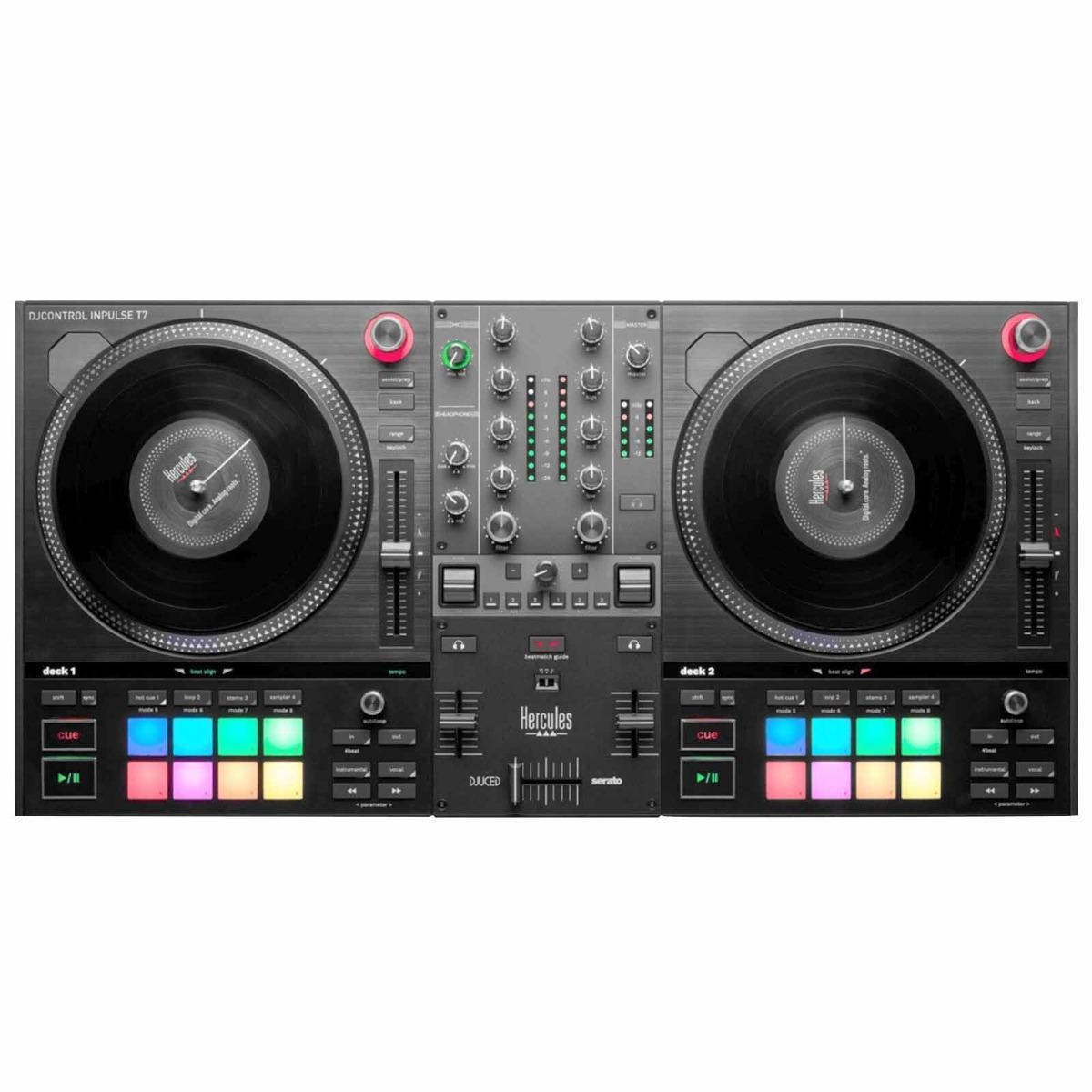 Hercules DJCONTROL INPULSE T7 2 Channel Motorized Platters DJ Controller