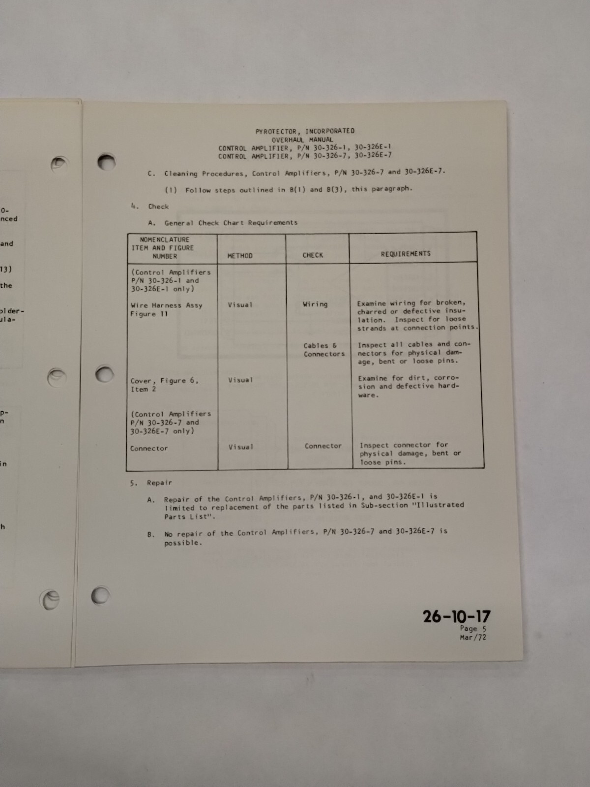 Pyrotector Incorporated Control Amplifiers Overhaul Manual-Original