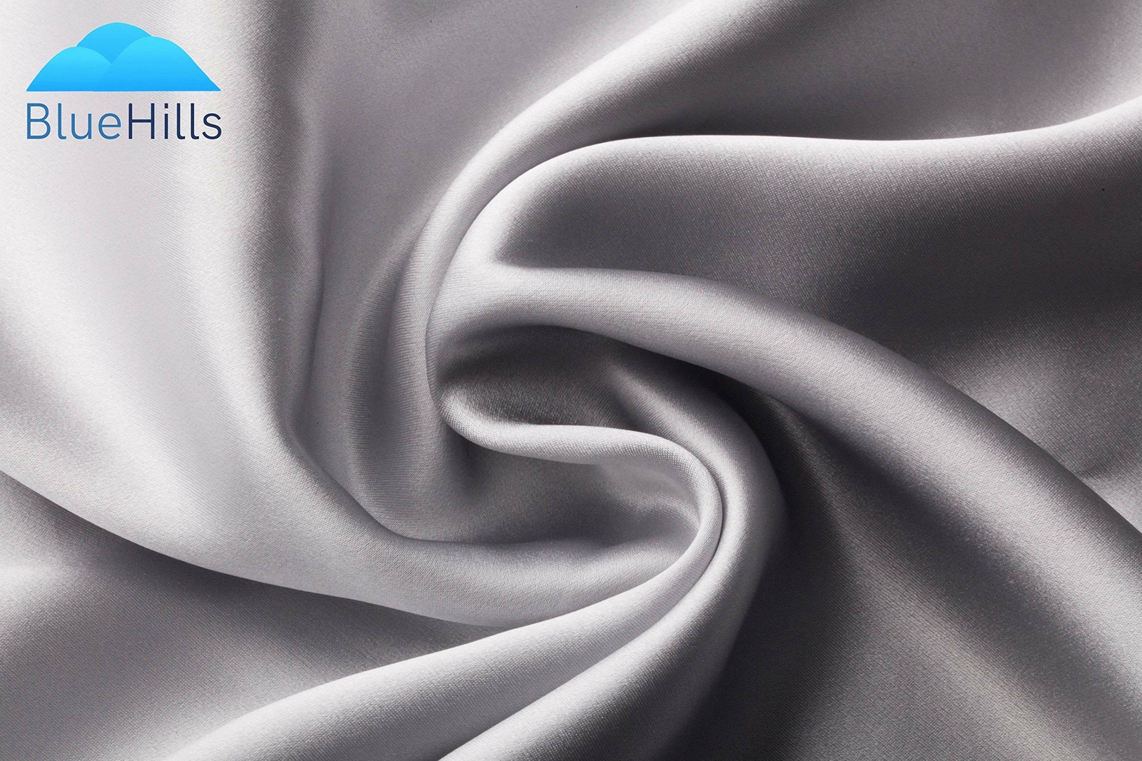 BlueHills Pure Natural Mulberry Soft Both Sides Silk Pillowcase Sliver Grey King