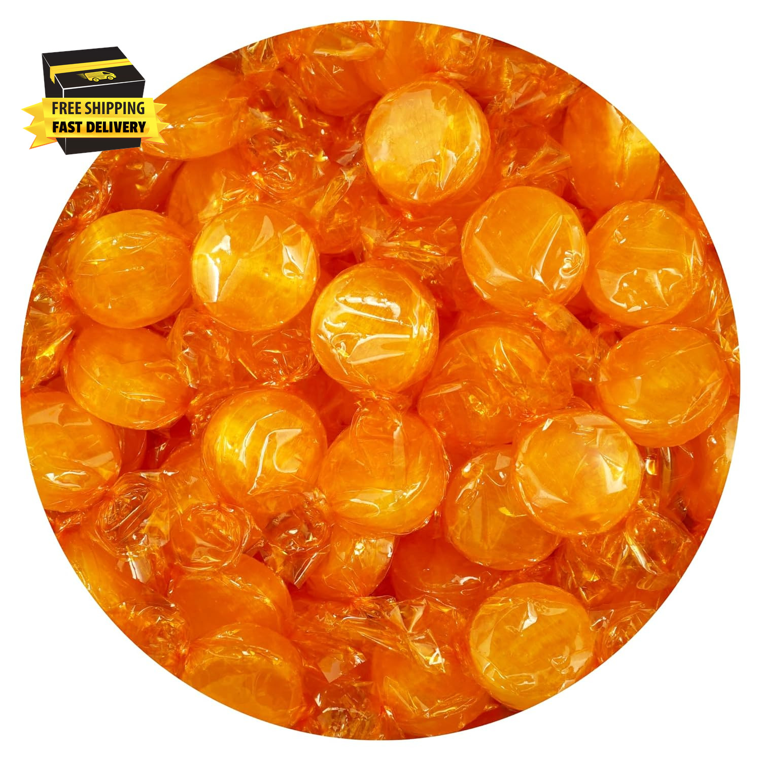 Butterscotch Hard Candy - 2Lb Bulk Bag (Approx. 150 Pcs) - Individually Wrapped