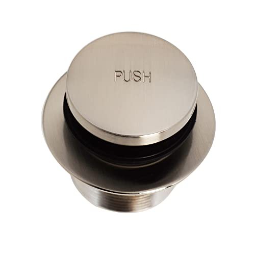 Westbrass A593244-07 14" x 1-1/2" White Tubular Bathtub 1 Pack, Satin Nickel