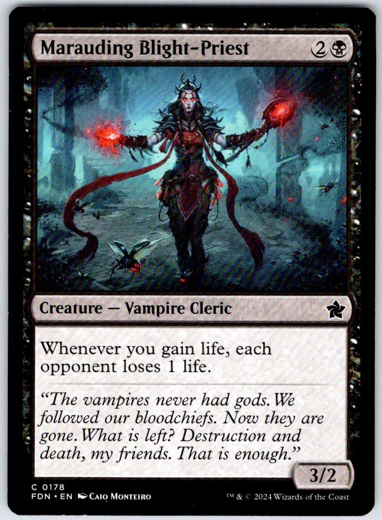 Marauding Blight-Priest 178 Common Foundations Magic: The Gathering Near Mint