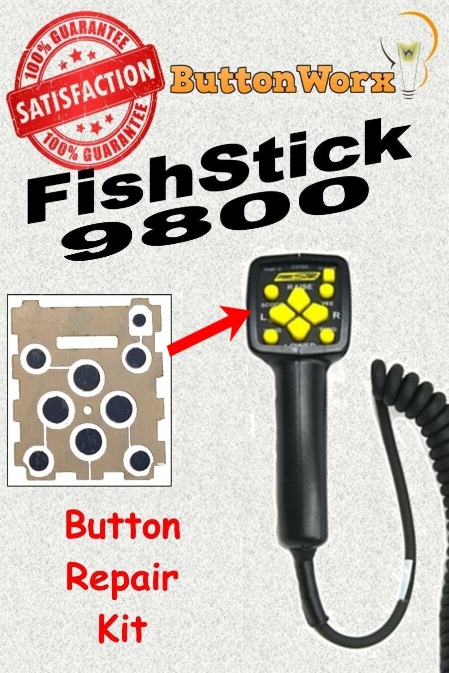 Western Fish Stik 9800 29800 96450 MVP-Plus Plow Controller Button Repair