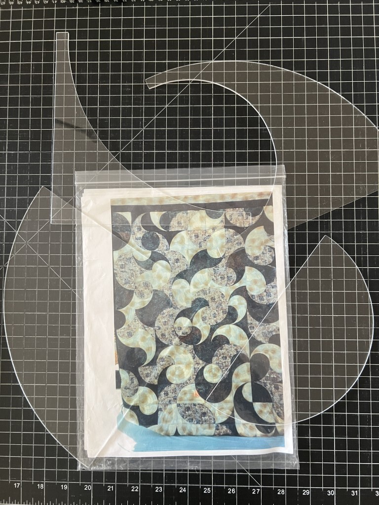 EUC 4 PIECES LAVA LAMP ACRYLIC TEMPLATES & INSTRUCTION BY RUSTY MURPHY