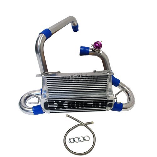 CX FMIC Alum Double core Intercooler Pipe Kit For 07-09 Mazdaspeed3 1st Gen Blue