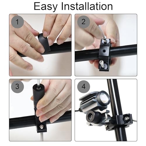 Windance Motorcycle Fork Light Mount Bracket for Scooter ATV UTV 18MM-30MM 2