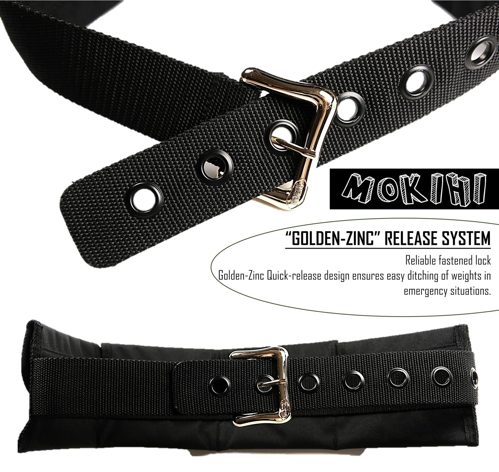 Pro Scuba Diving Weight Belt with 4 Pockets, Quick Release Buckle, Adjustable...