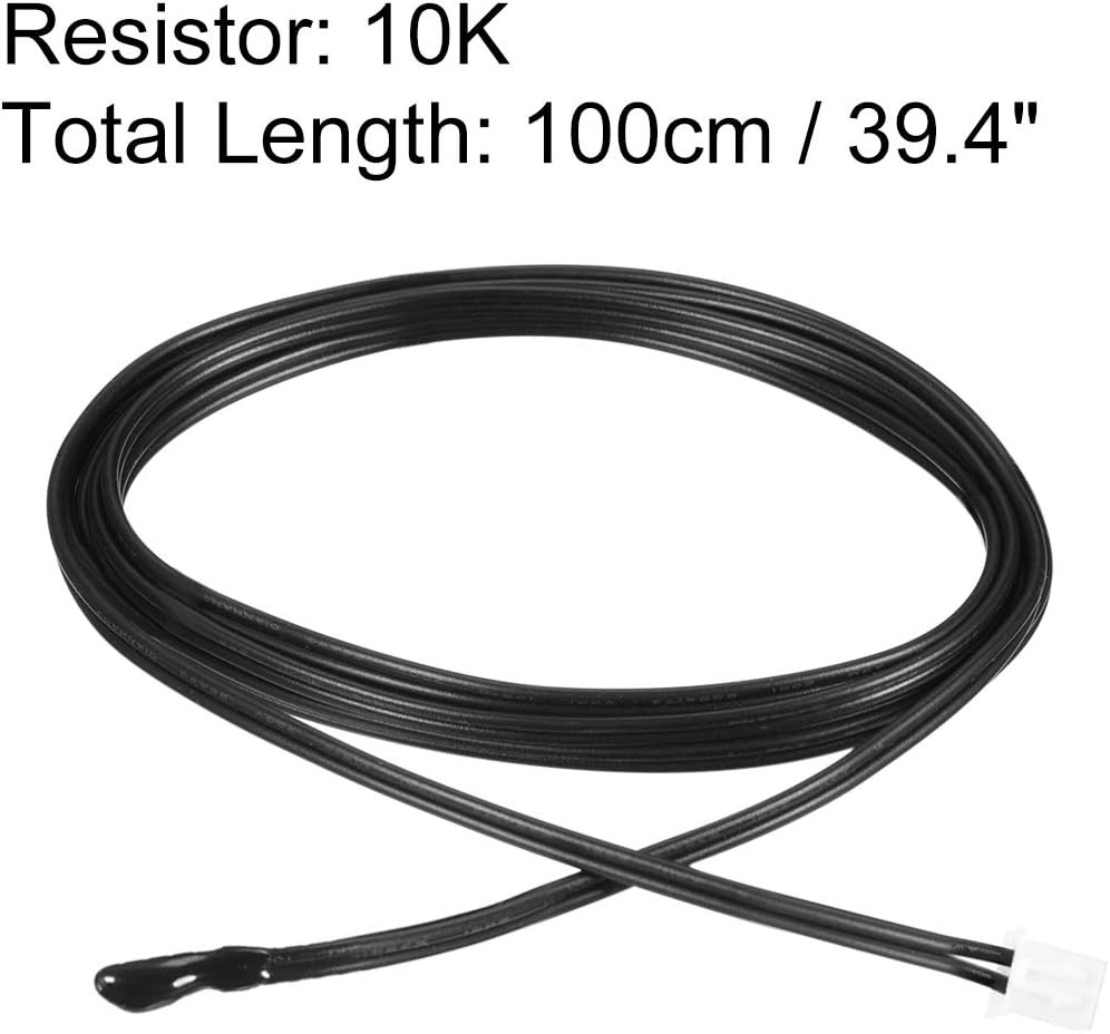 10K NTC Thermistor Probe 39.4 Inch Epoxy Sensitive Temperature Temp Sensor for A