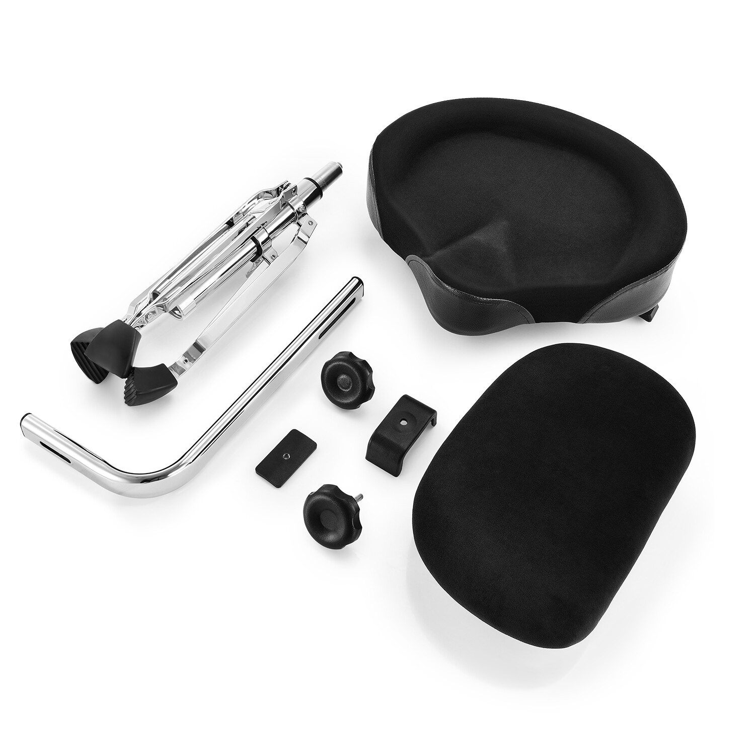 Donner Drum Throne With Backrest Motorcycle Style Stable Height Adjustable Stool
