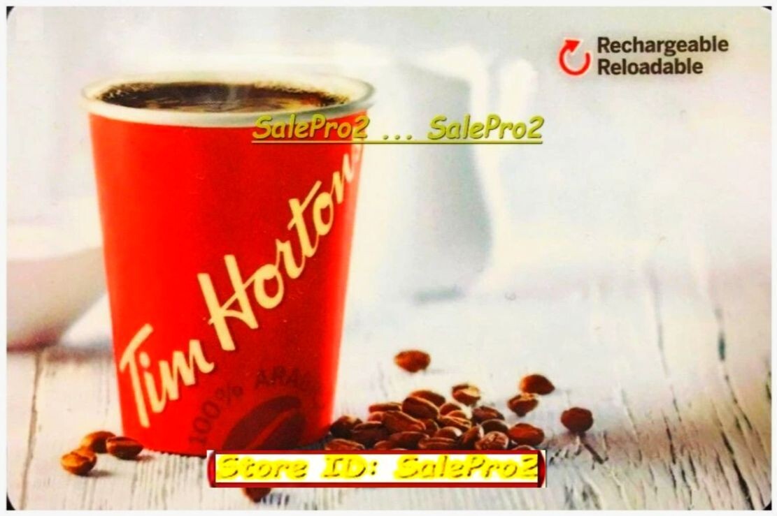 TIM HORTON TIMBITS DONUTS COFFEE RECHARGABLE FR/ENG #6335 COLLECTIBLE GIFT CARD