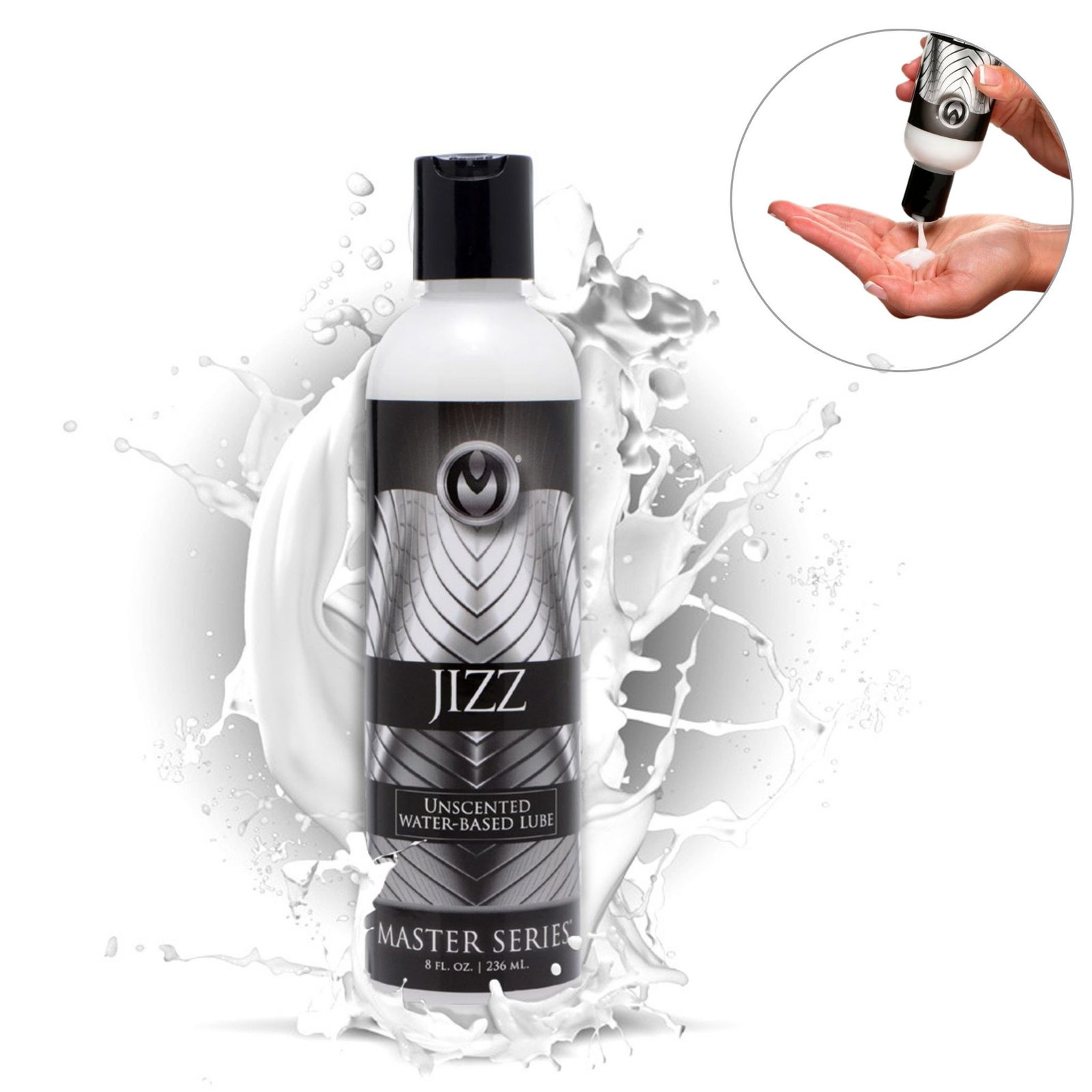 Jizz Unscented Cum Semen Water-Based Personal Lubricant Lube 8oz