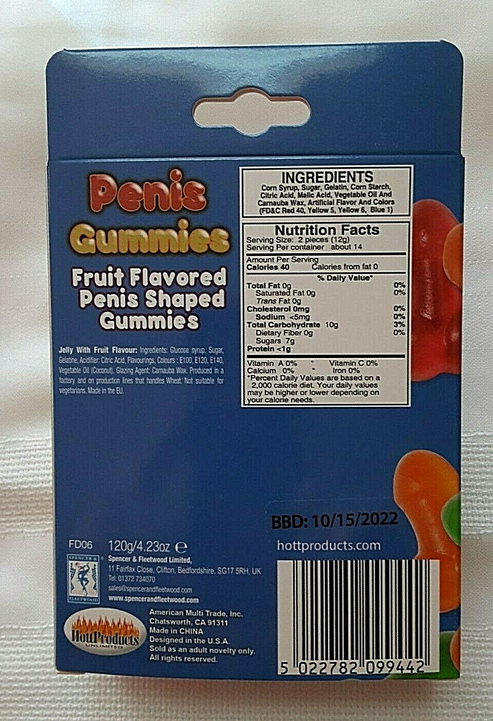 NEW Penis Gummies Fruity Flavored Gummy Candy