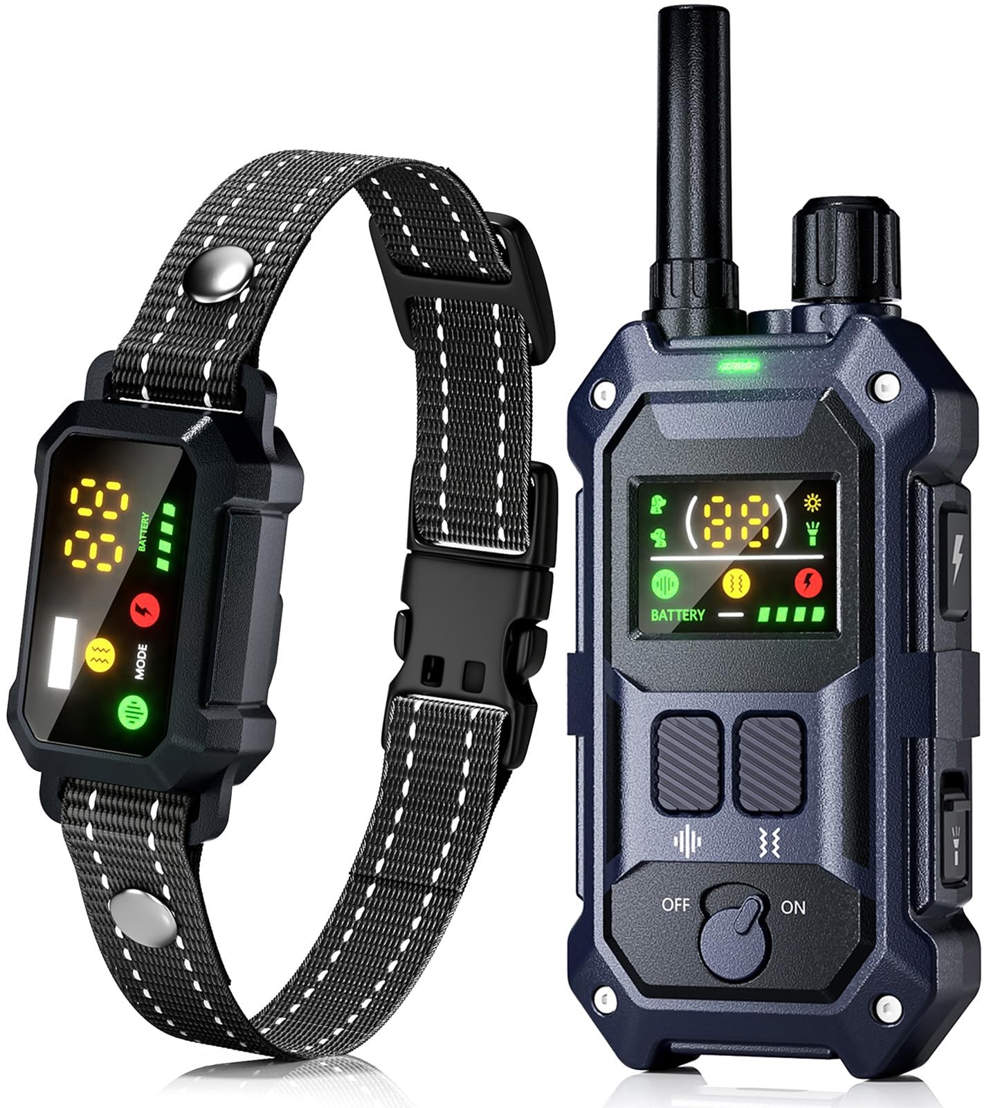 Military Dog Shock Collar - 4200ft Dog Training Collar with Remote, 4 Trainin...