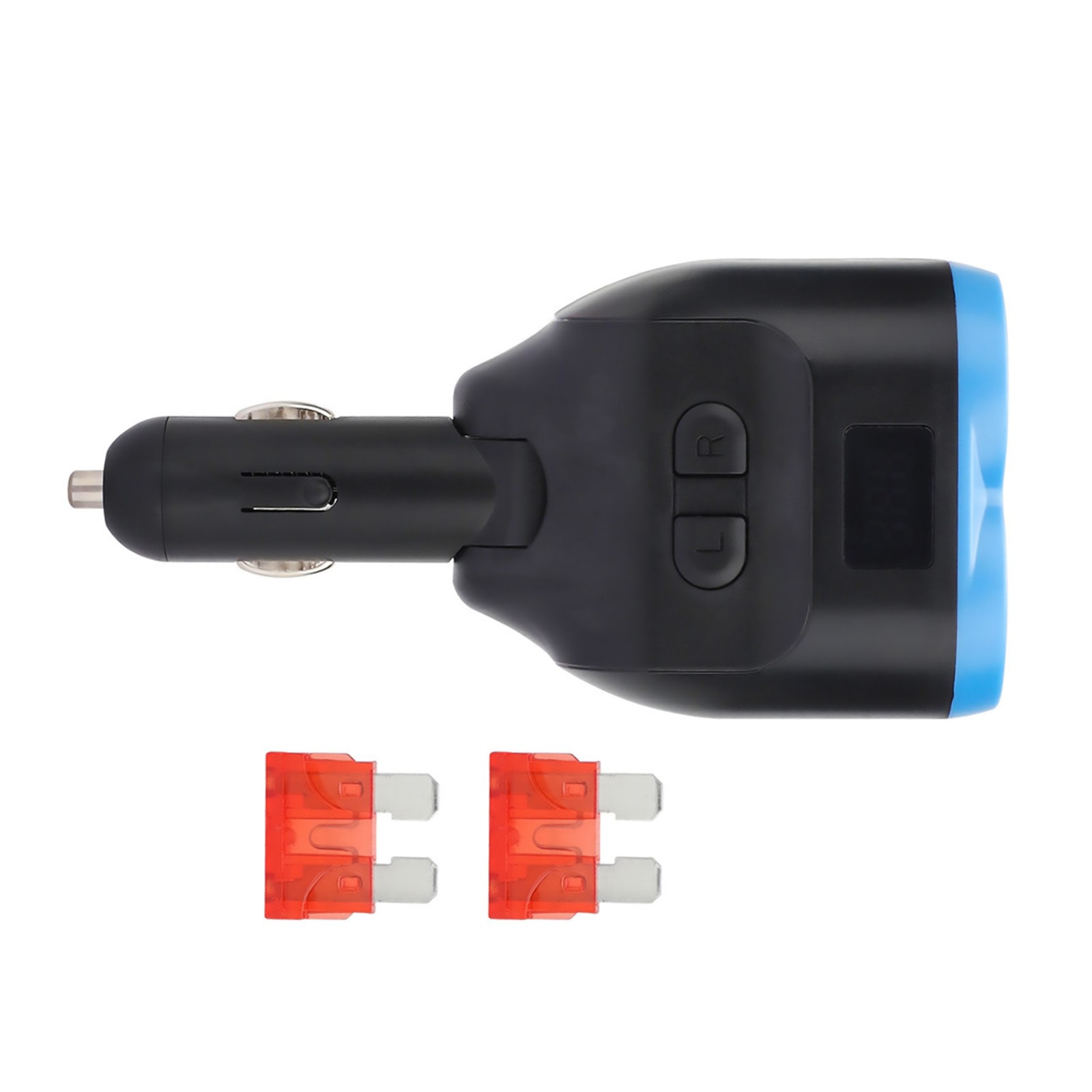 DC 12V Dual USB Charger Power Adapter Car LCD Cigarette Lighter Socket Splitter