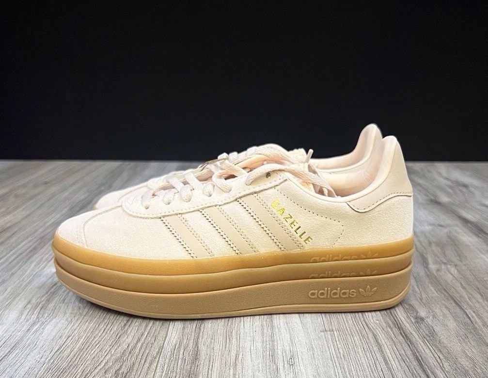 Adidas Gazelle Bold J Wonder Quartz  Sneakers Youth 6 Womens 7 Q1296 Gum Bottom