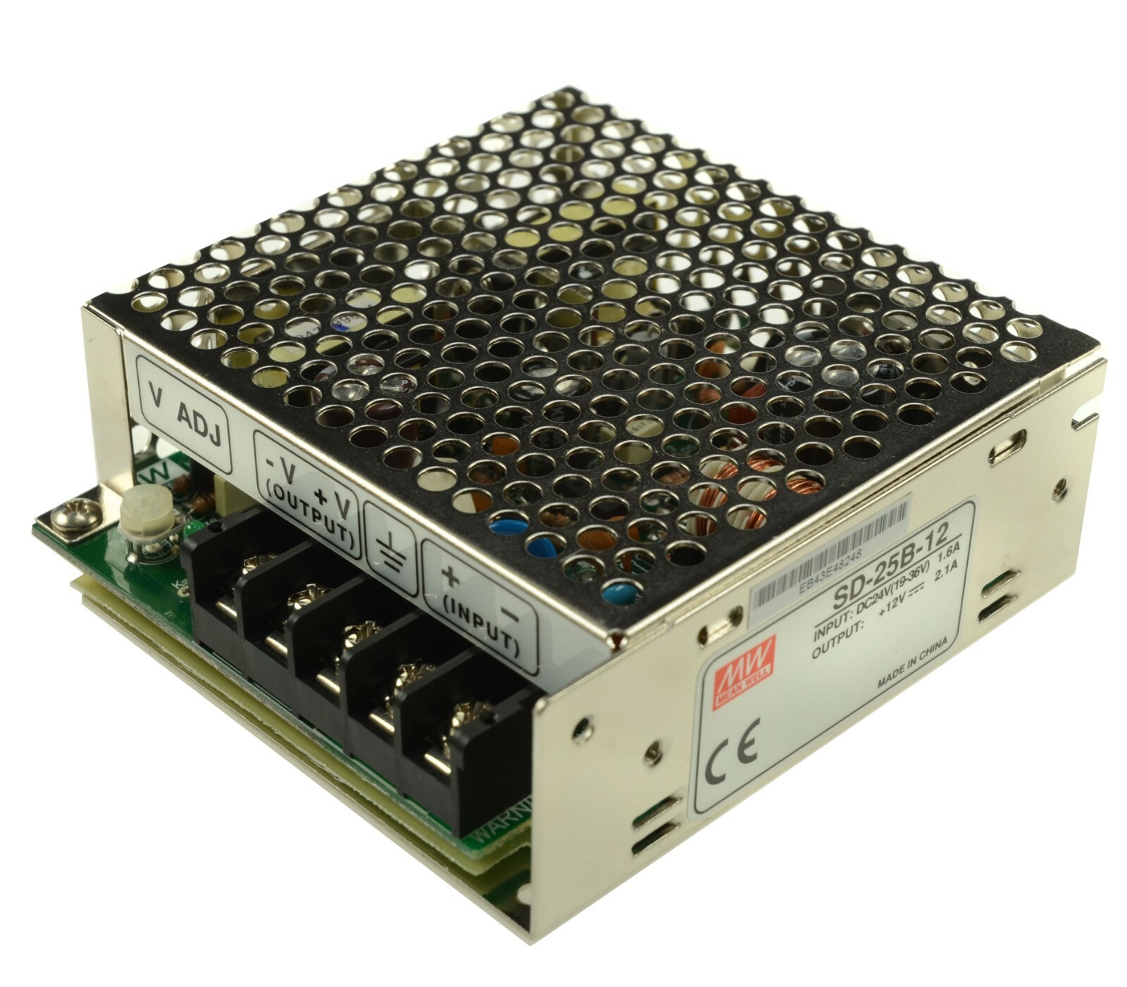 Mean Well Power Supply Switching SD-25B-12 DC Input 19-36 VDC 1.6A Out 12V 2.1A