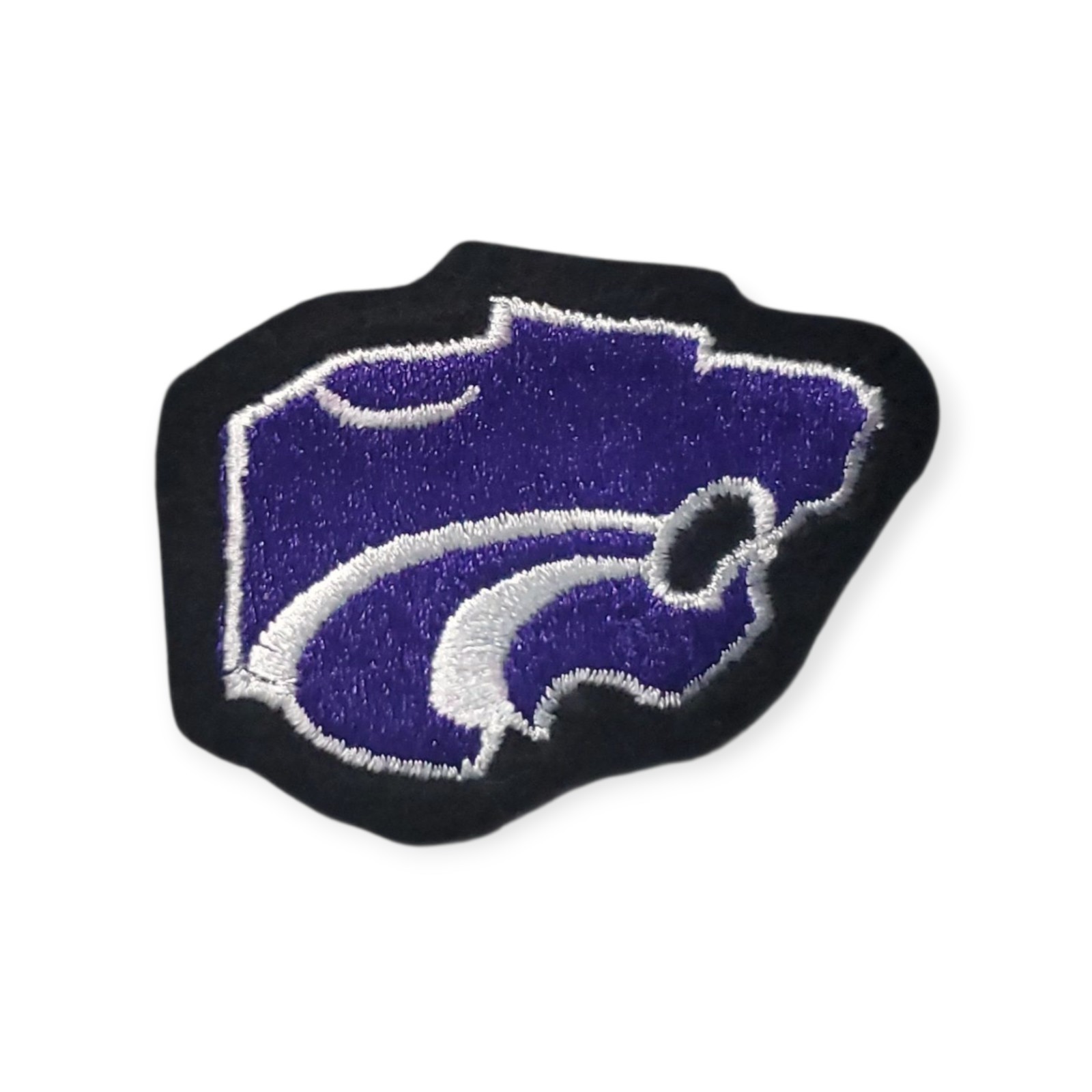 Kansas State Wildcats Vintage Style Patch. Fully Embroidered. Iron On. 2.5"x2"