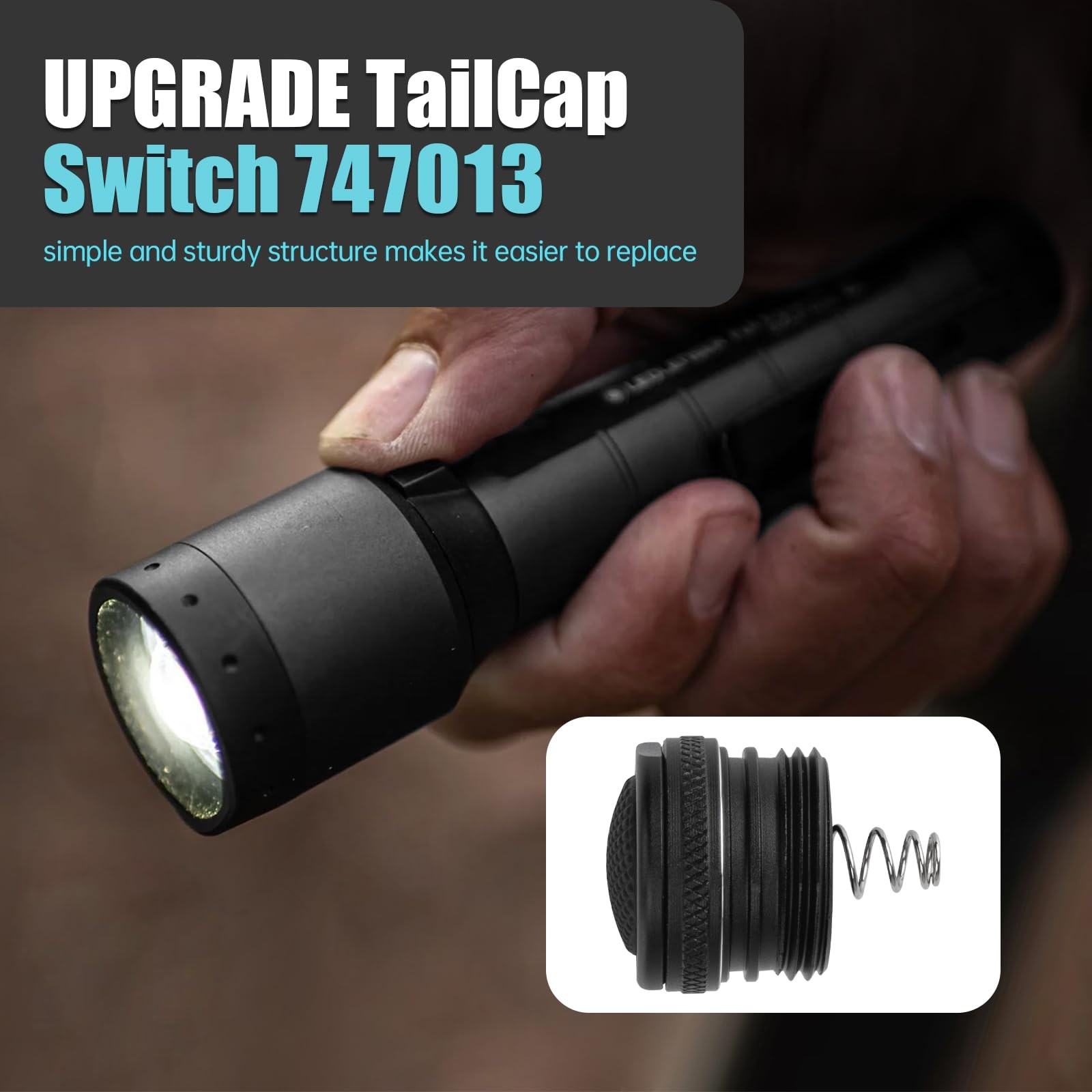 Streamlight Strion Tailcap Assembly - Replacement LED Flashlight Switch 1Pc